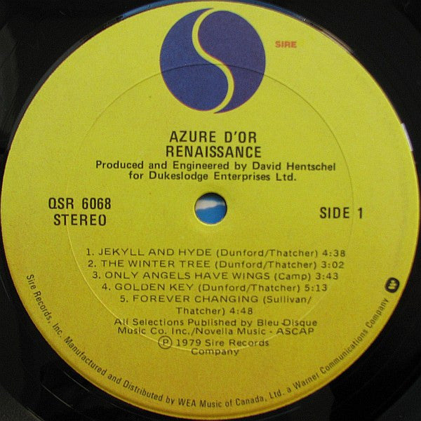 Renaissance (4) : Azure D'or (LP, Album)