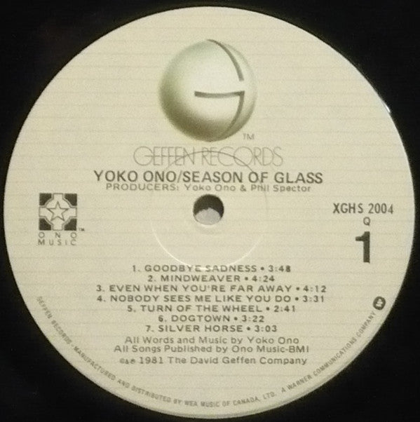 Yoko Ono : Season Of Glass (LP, Album)