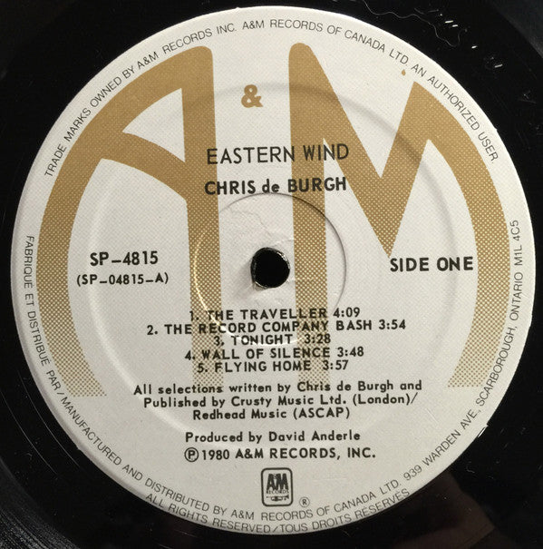 Chris de Burgh : Eastern Wind (LP, Album)