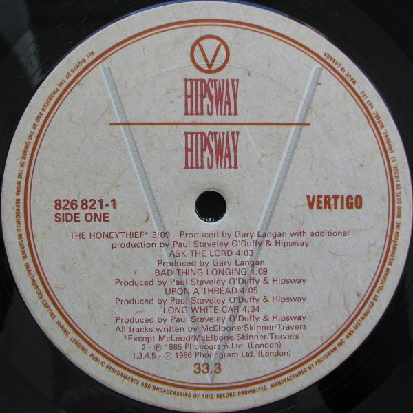 Hipsway : Hipsway (LP, Album)
