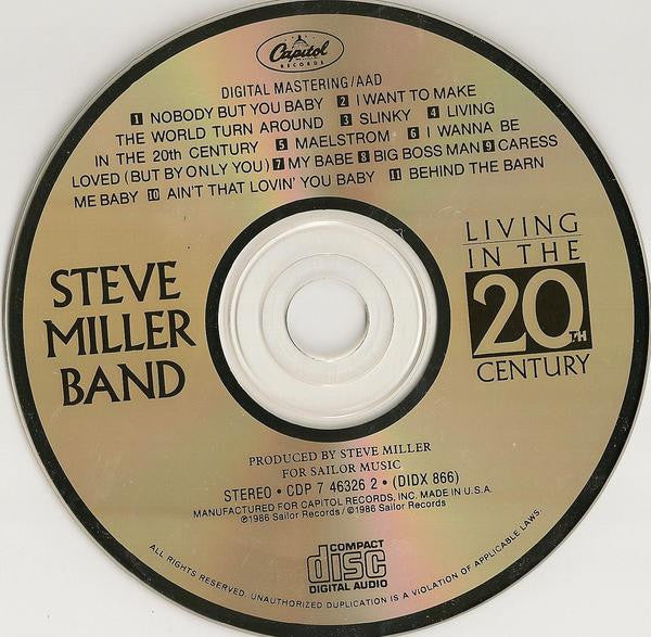 Steve Miller Band : Living In The 20th Century (CD, Album)