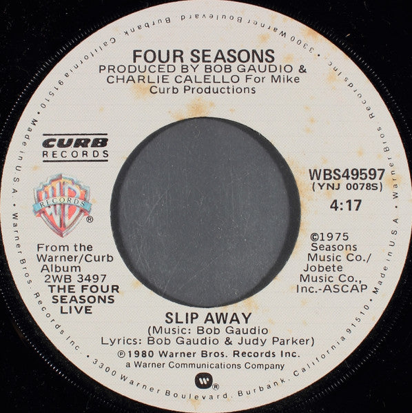The Four Seasons : Spend The Night In Love (7")