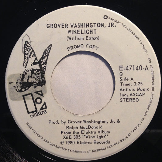 Grover Washington, Jr. : Winelight (7", Single, Promo)