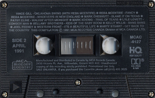 Various : Everybody's Moving To The Country - MCA Country (Cass, Comp, Ltd, Promo, Dol)