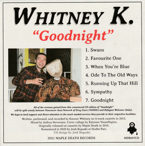 Whitney K : Goodnight (CD, EP)
