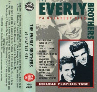 Everly Brothers : 24 Greatest Hits (Cass, Comp, Dou)