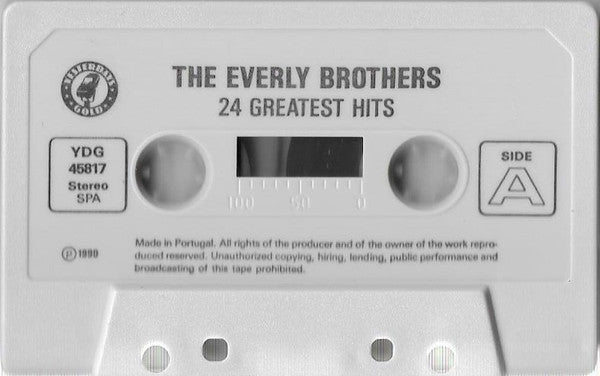 Everly Brothers : 24 Greatest Hits (Cass, Comp, Dou)