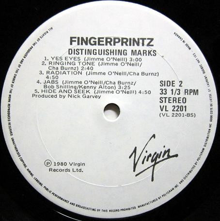 Fingerprintz (2) : Distinguishing Marks (LP, Album)