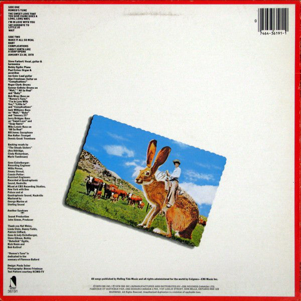 Steve Forbert : Jackrabbit Slim (LP, Album)