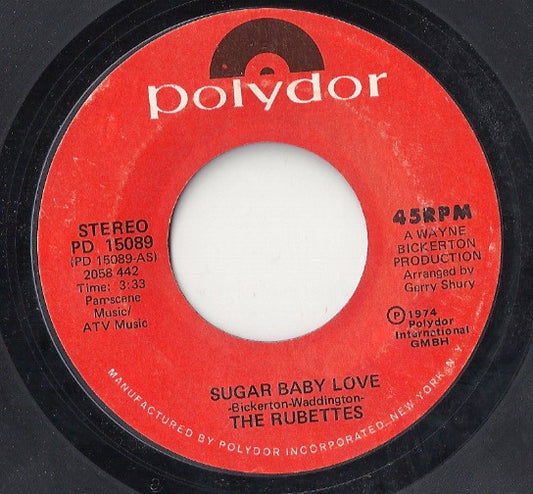 The Rubettes : Sugar Baby Love (7")