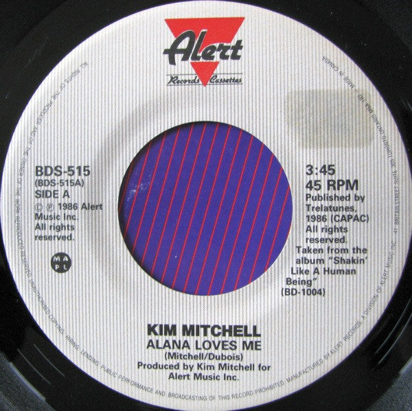 Kim Mitchell : Alana Loves Me (7", Single)