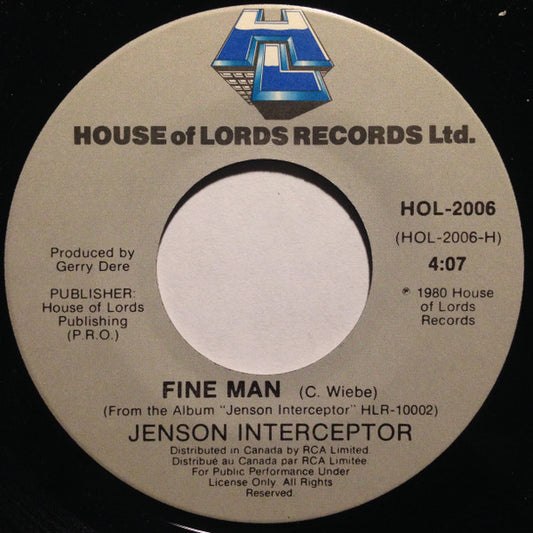 Jenson Interceptor : Fine Man (7", Single)