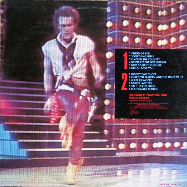 Adam Ant : Friend Or Foe (LP, Album)