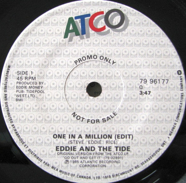 Eddie And The Tide : One In A Million (7", Single, Promo)