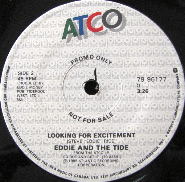 Eddie And The Tide : One In A Million (7", Single, Promo)
