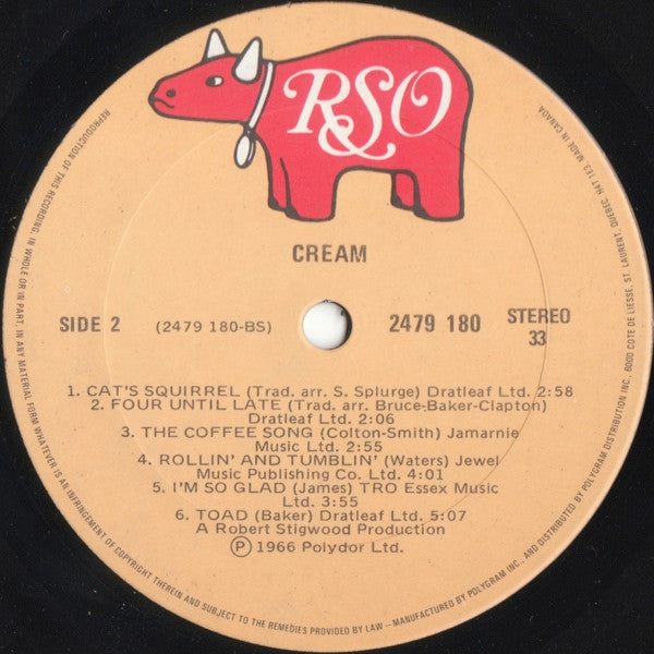Cream (2) : Cream (LP, Album, RE)