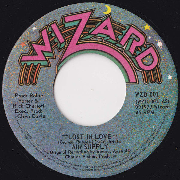 Air Supply : Lost In Love (7", Single)