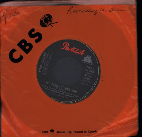 Eddy Grant : Romancing The Stone (7")