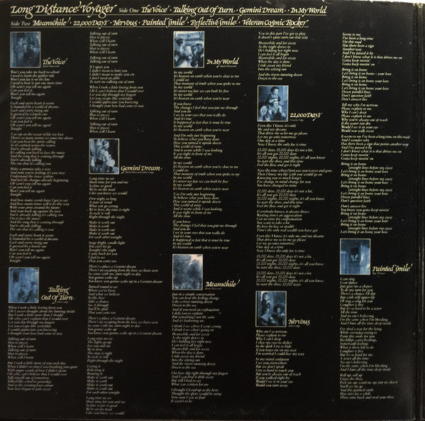 The Moody Blues : Long Distance Voyager (LP, Album, Gat)