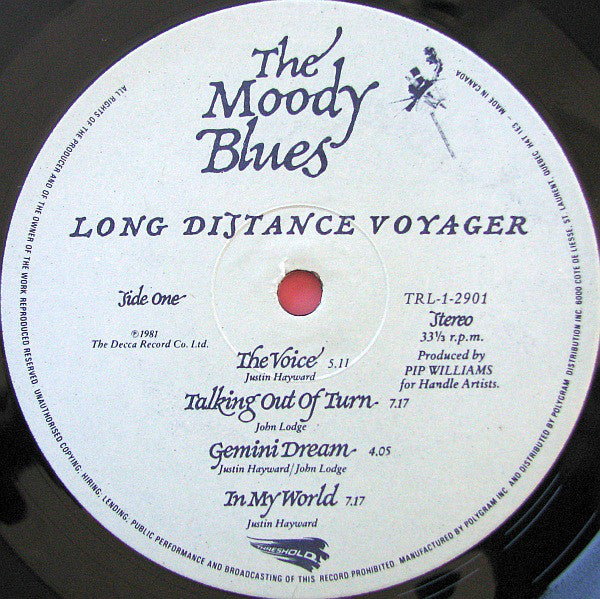 The Moody Blues : Long Distance Voyager (LP, Album, Gat)