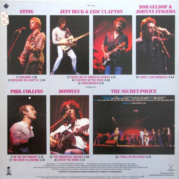 Various : The Secret Policeman's Other Ball (The Music) (LP, Album)