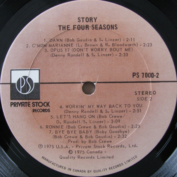 The Four Seasons : The Four Seasons Story (2xLP, Comp, Gat)