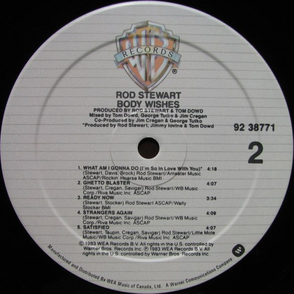 Rod Stewart : Body Wishes (LP, Album)