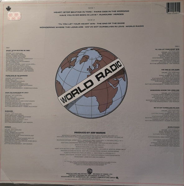 Leo Sayer : World Radio (LP, Album)