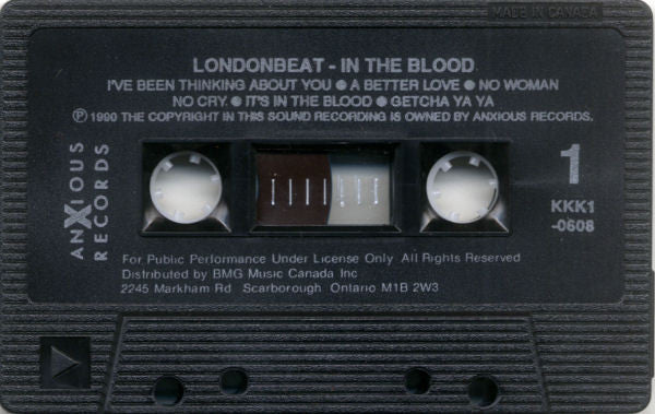 Londonbeat : In The Blood (Cass, Album)