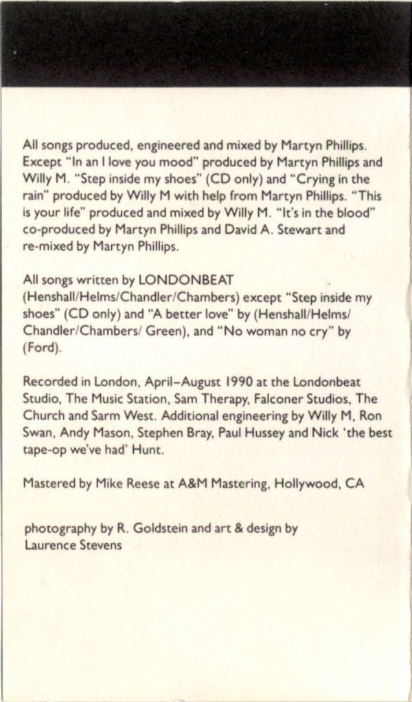 Londonbeat : In The Blood (Cass, Album)