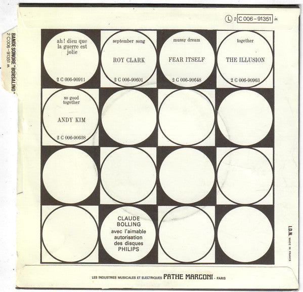 Claude Bolling : Borsalino (Bande Sonore Originale Du Film) (7")