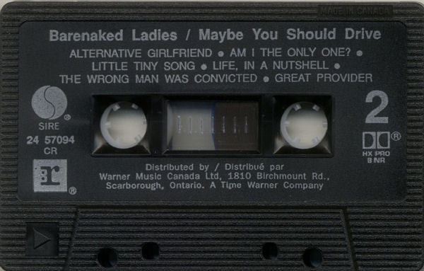 Barenaked Ladies : Maybe You Should Drive (Cass, Album)