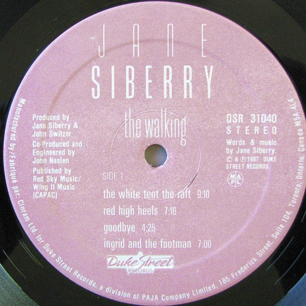 Jane Siberry : The Walking (LP, Album)
