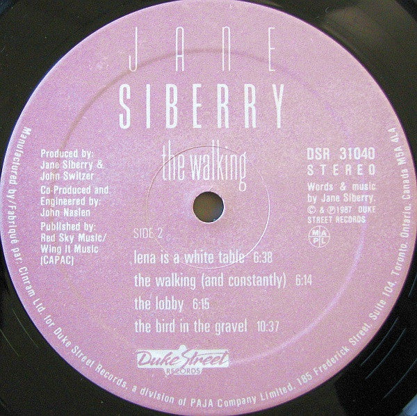 Jane Siberry : The Walking (LP, Album)