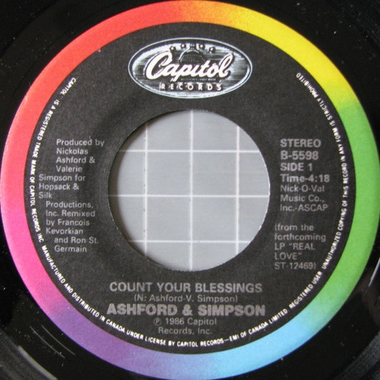 Ashford & Simpson : Count Your Blessings / Side Effect (7", Single)
