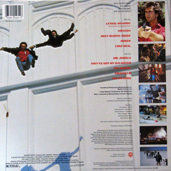 Michael Kamen, David Sanborn, Eric Clapton And Honeymoon Suite : Lethal Weapon: Original Motion Picture Soundtrack (LP, Album)