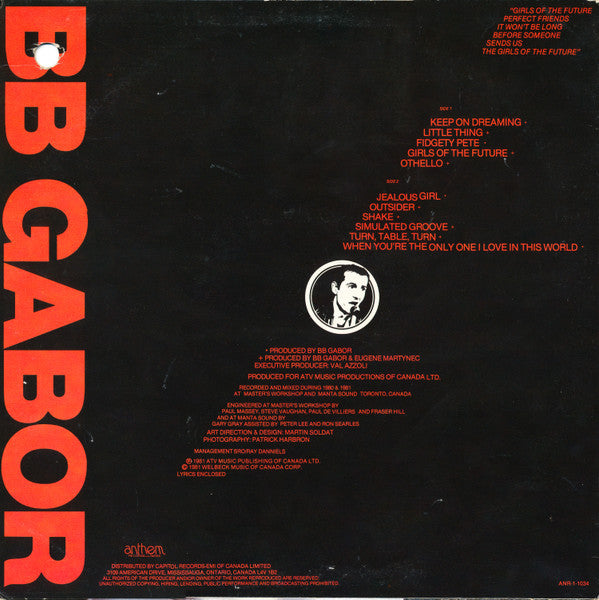 BB Gabor : Girls Of The Future (LP, Album)