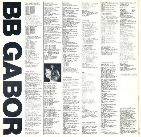 BB Gabor : Girls Of The Future (LP, Album)