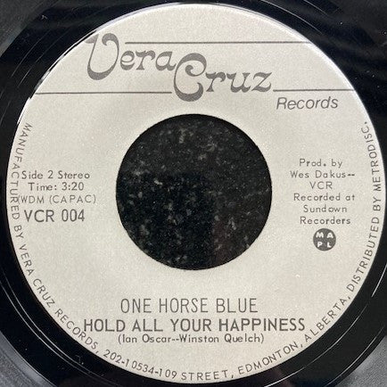 One Horse Blue : Cry Out For The Sun / Hold All Your Happiness (7", Single)