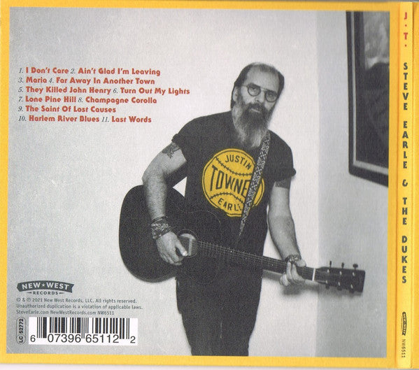 Steve Earle & The Dukes : J.T. (CD, Album)