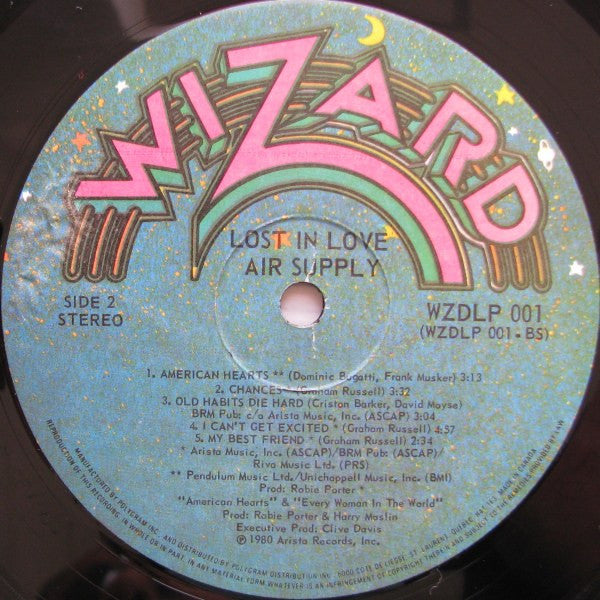 Air Supply : Lost In Love (LP, Album)