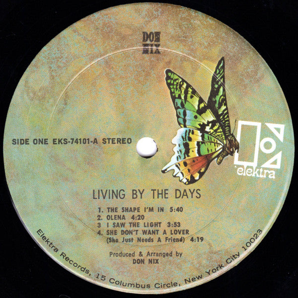 Don Nix : Living By The Days (LP, Album, Gat)