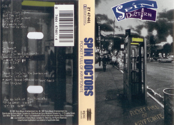 Spin Doctors : Pocket Full Of Kryptonite (Cass, Album)