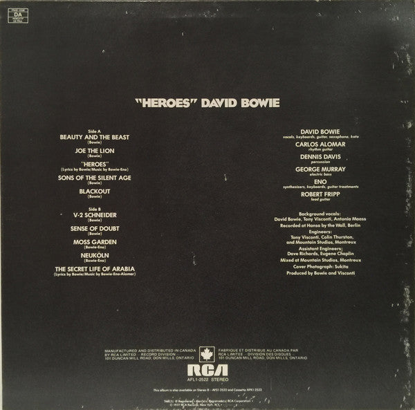 David Bowie : "Heroes" (LP, Album)