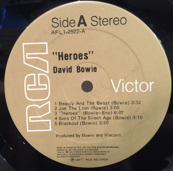 David Bowie : "Heroes" (LP, Album)