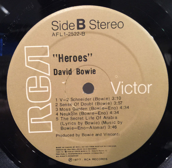 David Bowie : "Heroes" (LP, Album)