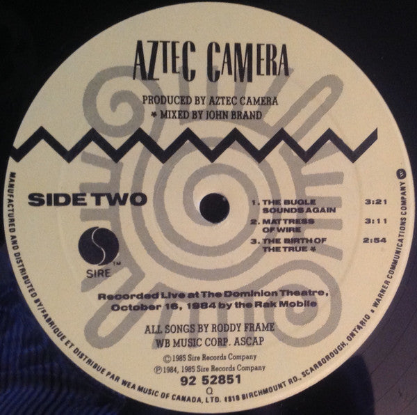 Aztec Camera : Backwards And Forwards (12")