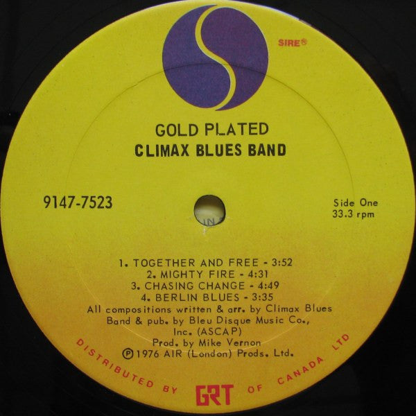 Climax Blues Band : Gold Plated (LP, Album, Gat)