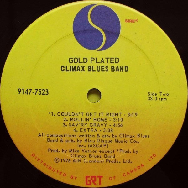 Climax Blues Band : Gold Plated (LP, Album, Gat)