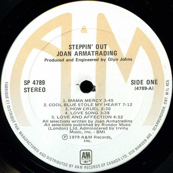 Joan Armatrading : Steppin' Out (LP, Album)